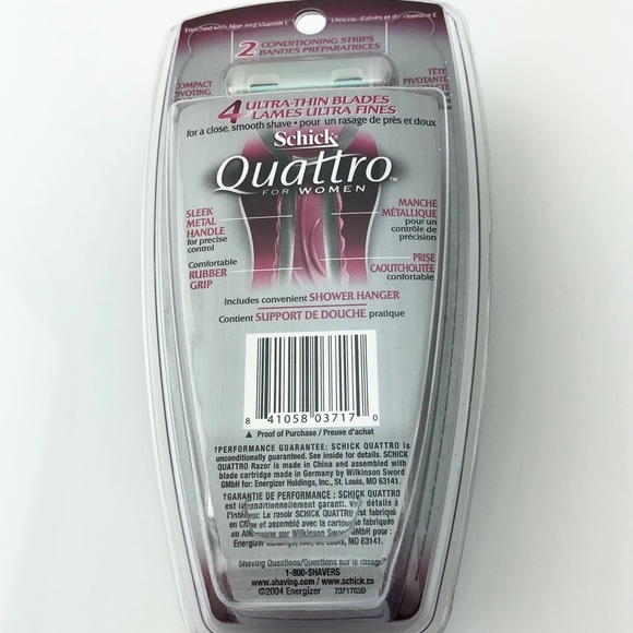 Schick Quattro For Women Razor with 2 Cartridges - Picture 4 of 5